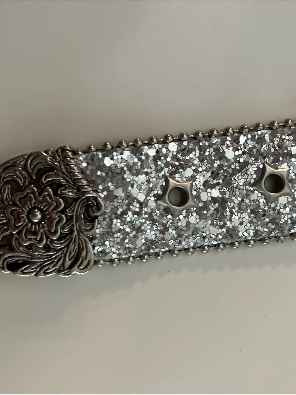 Sparkling Belt – Silver Belt Buckle